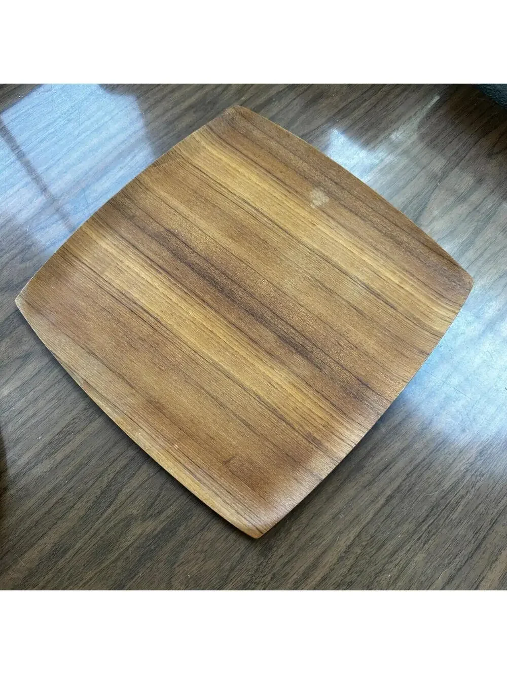 Shigemichi Aomine Teak Tray Plate Japan MCM Eames Nelson Round And Square Lot 2